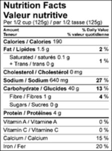 Gnocchi Cheese Nutrition Facts