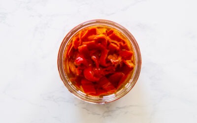 Charred Chili Peppers in Extra Virgin Olive Oil
