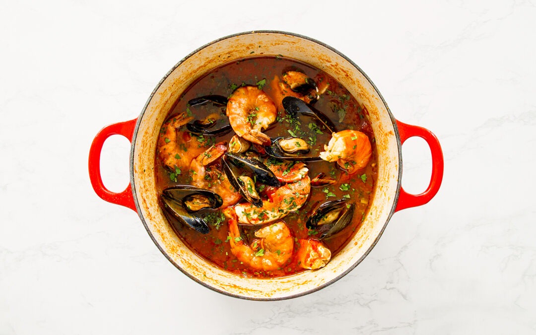 Zuppa di Pesce: Shellfish Stew in Tomato Broth